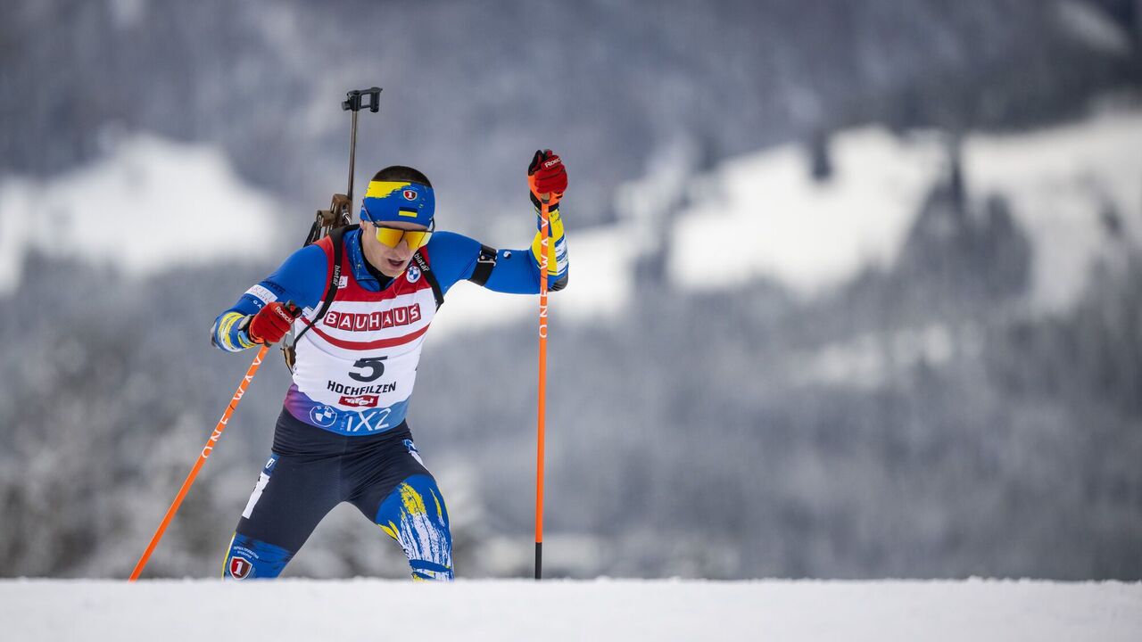 The leader of the Ukrainian biathlon team had a stunning race at the World Cup, staging a dramatic finish