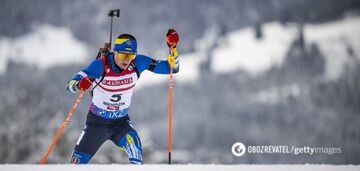 The leader of the Ukrainian biathlon team had a stunning race at the World Cup, staging a dramatic finish