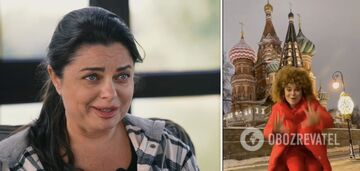 "Oh, Natasza, made in Russia": była mieszkanka Kijowa Korolowa zhańbiła się, tańcząc do swojej nowej piosenki o Rosji na tle Kremla