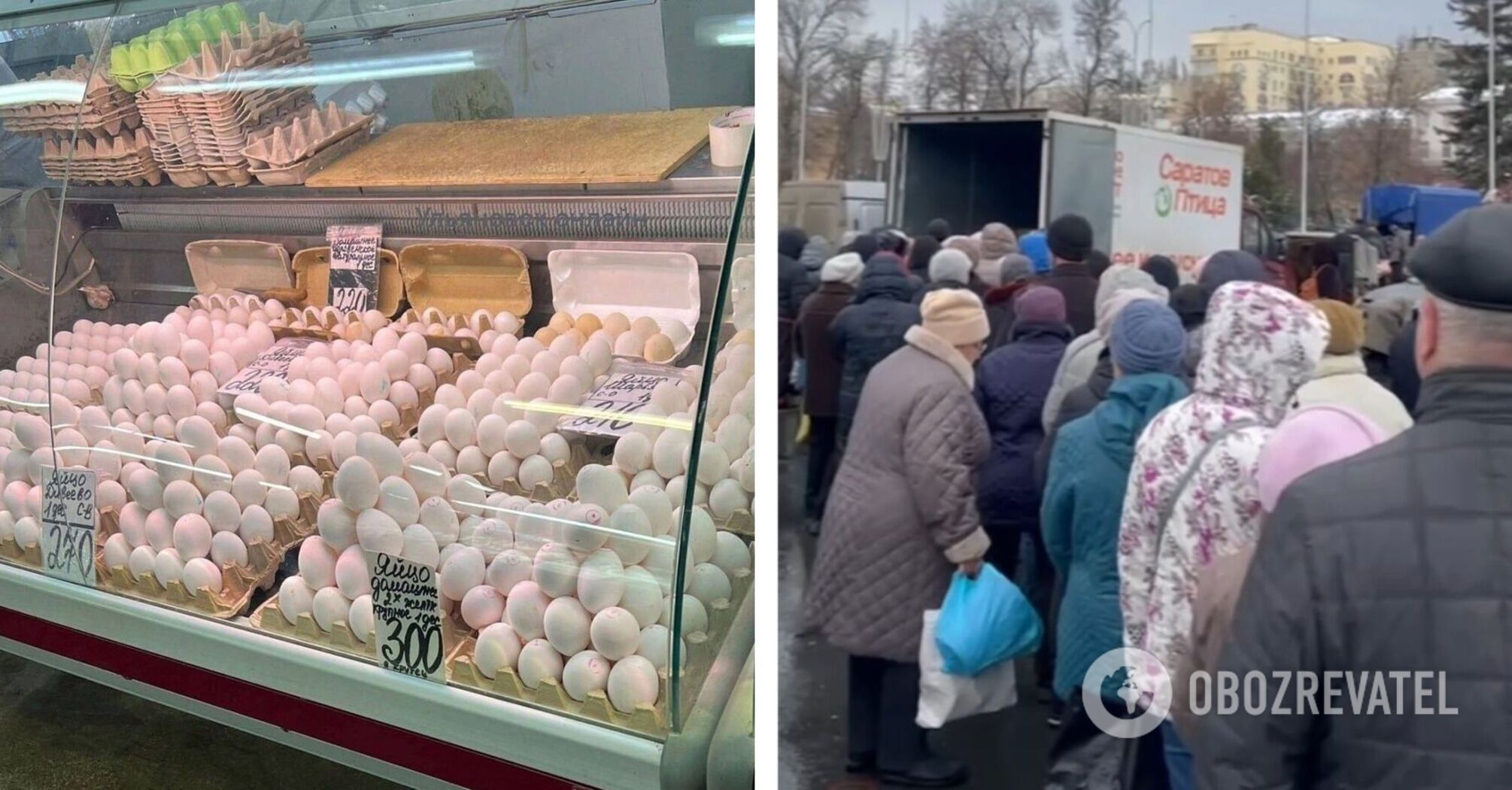 Russians buy expensive eggs due to shortage