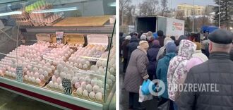 Russians buy expensive eggs due to shortage