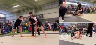 Video of a boy and girl wrestling at a tournament in the United States garnered 17 million views per day