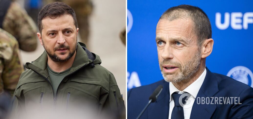 Prezydent UEFA rozmawia z Zełenskim po skandalicznych wypowiedziach na temat reprezentacji Ukrainy: o czym rozmawiano?