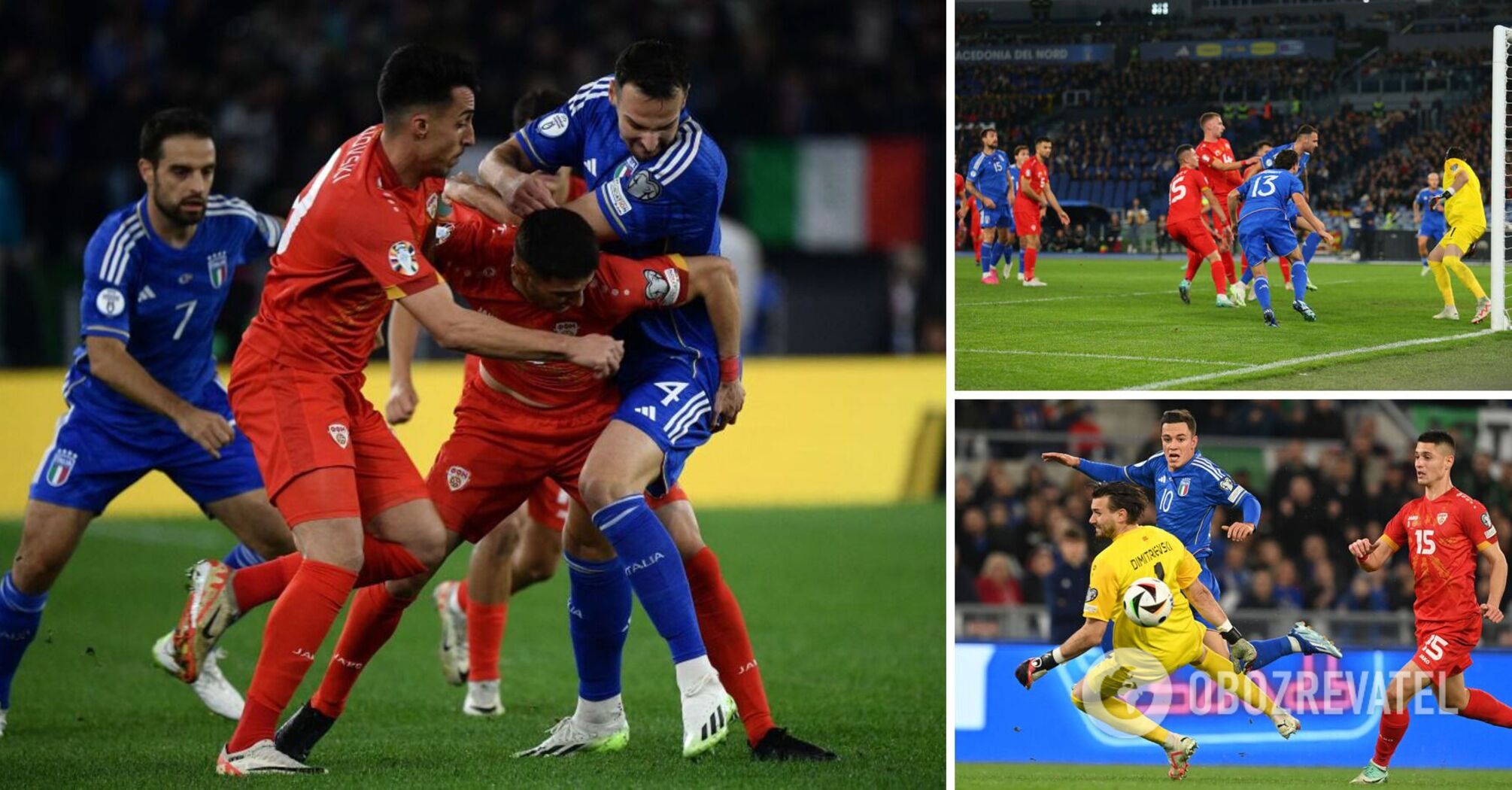 Italy nearly lost to North Macedonia in a qualifying match for the 2024 European Championship. Video