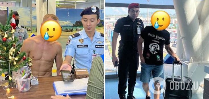 Barefoot Russian with a naked torso caused a stir at Phuket airport: tourists called the police