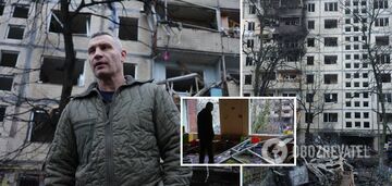Klychko shows the consequences of the missile attack on Kyiv