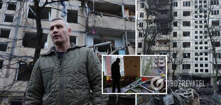 Kłyczko pokazuje konsekwencje ataku rakietowego na Kijów