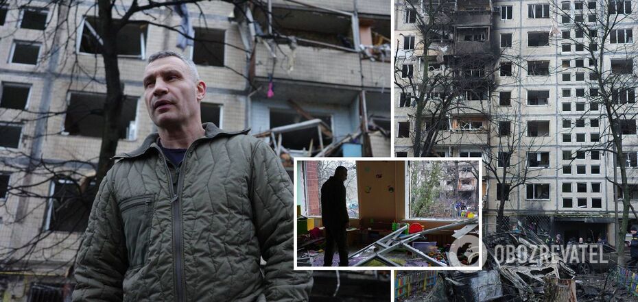Klychko shows the consequences of the missile attack on Kyiv