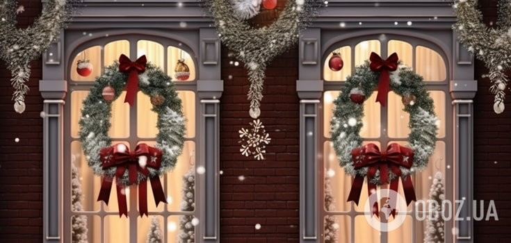 How to decorate windows for Christmas and New Year: fascinating ideas