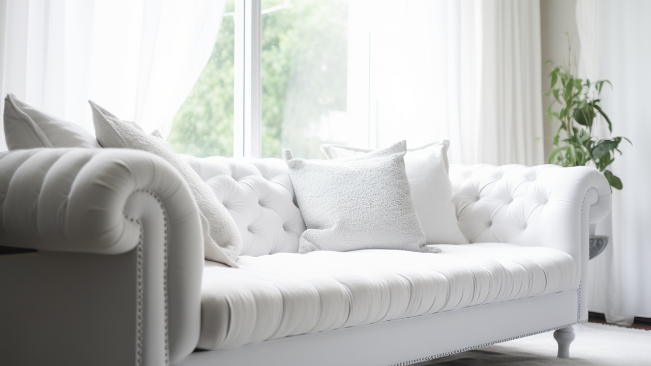 Task with an asterisk: how to clean a white sofa to a new condition
