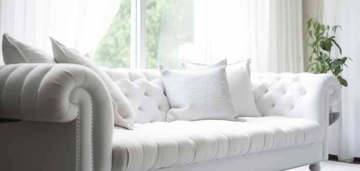 Task with an asterisk: how to clean a white sofa to a new condition
