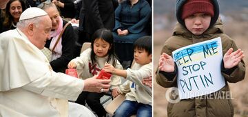 Pope remembers the dead children in Ukraine, but traditionally does not name the perpetrators