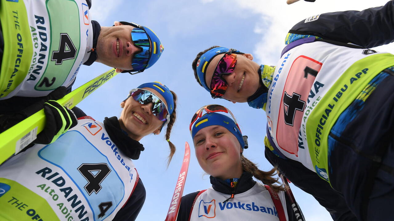 Ukraine's biathlon team wins relay gold at the IBU Cup