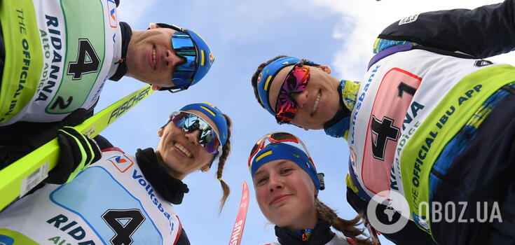 Ukraine's biathlon team wins relay gold at the IBU Cup