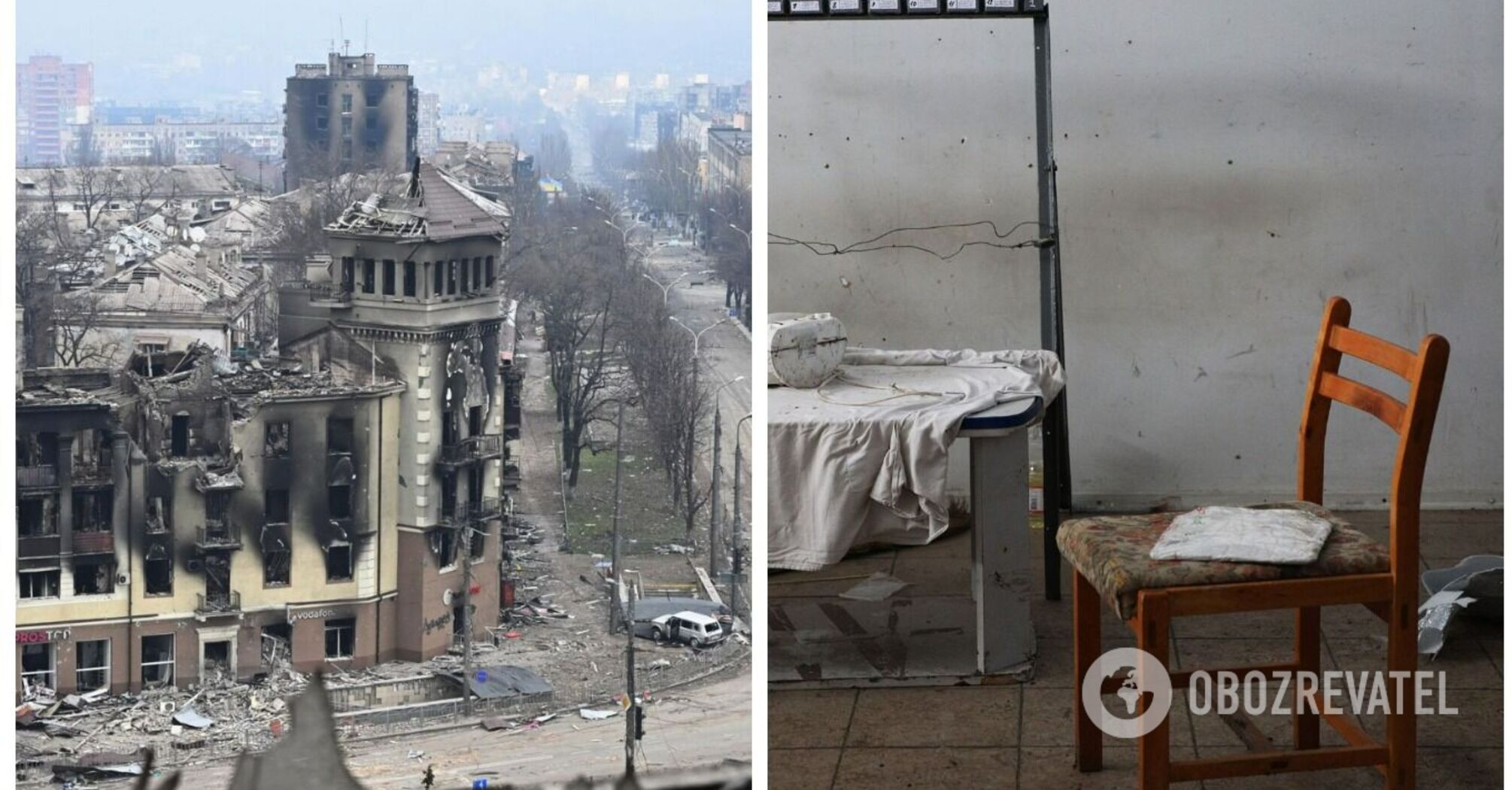 Zacieranie śladów: okupanci w Mariupolu burzą główną salę tortur i centrum filtracji. Zdjęcie.
