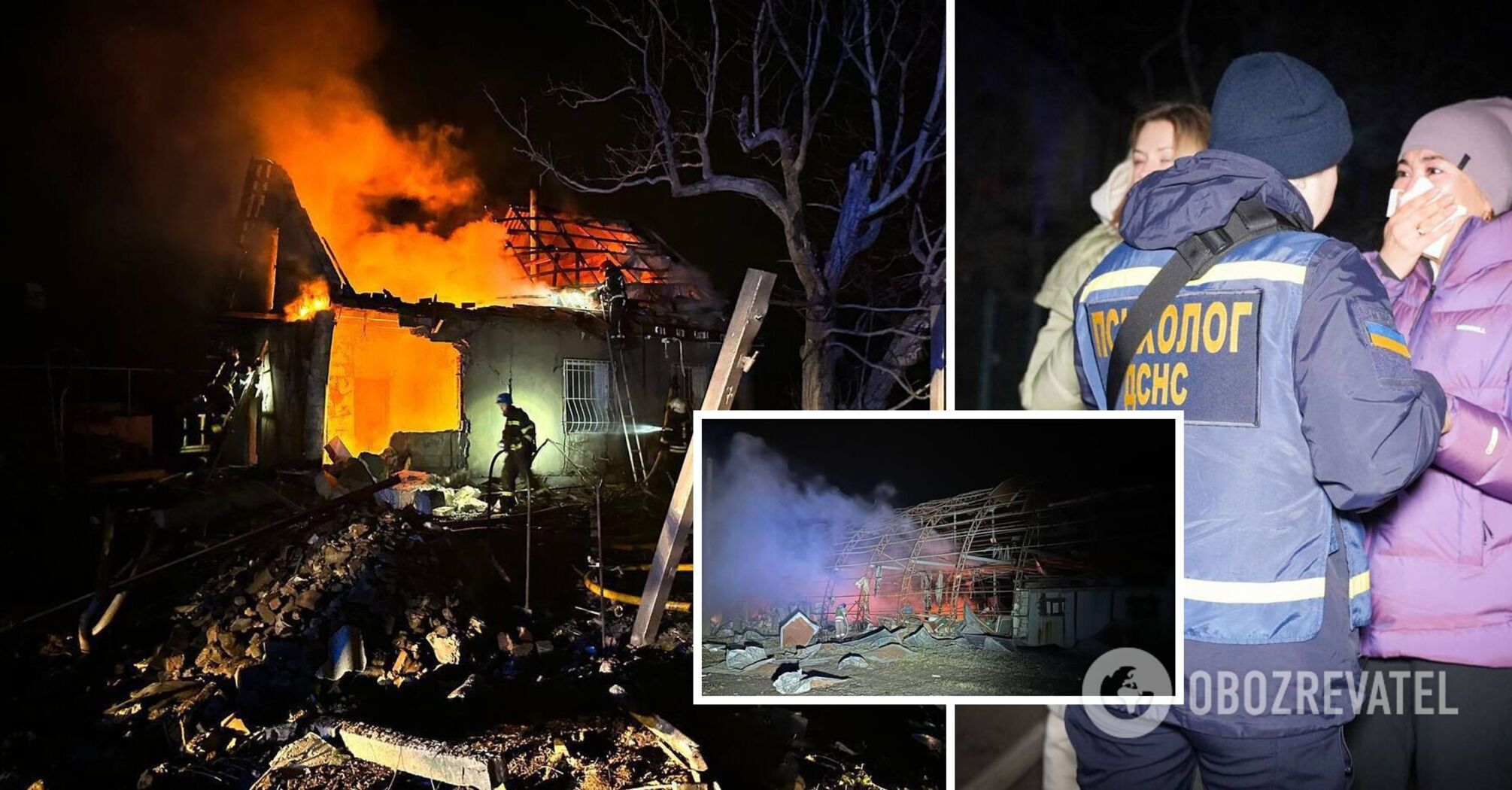 A downed drone fell on an apartment building in Odesa region and exploded: there is a victim. Photo