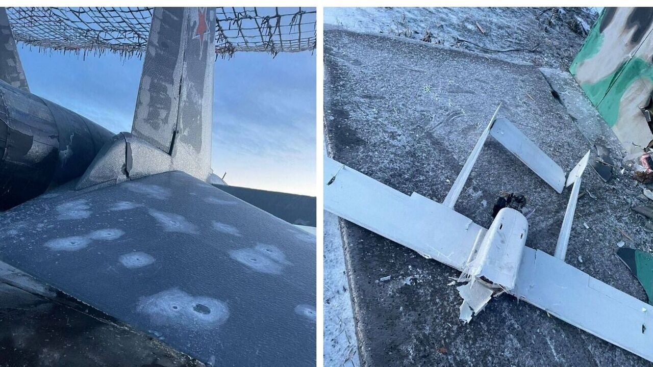 "Pozdrowienia z Jarosławem": pojawiło się zdjęcie uszkodzonego przez okupantów Su-34 na lotnisku w Morozowsku