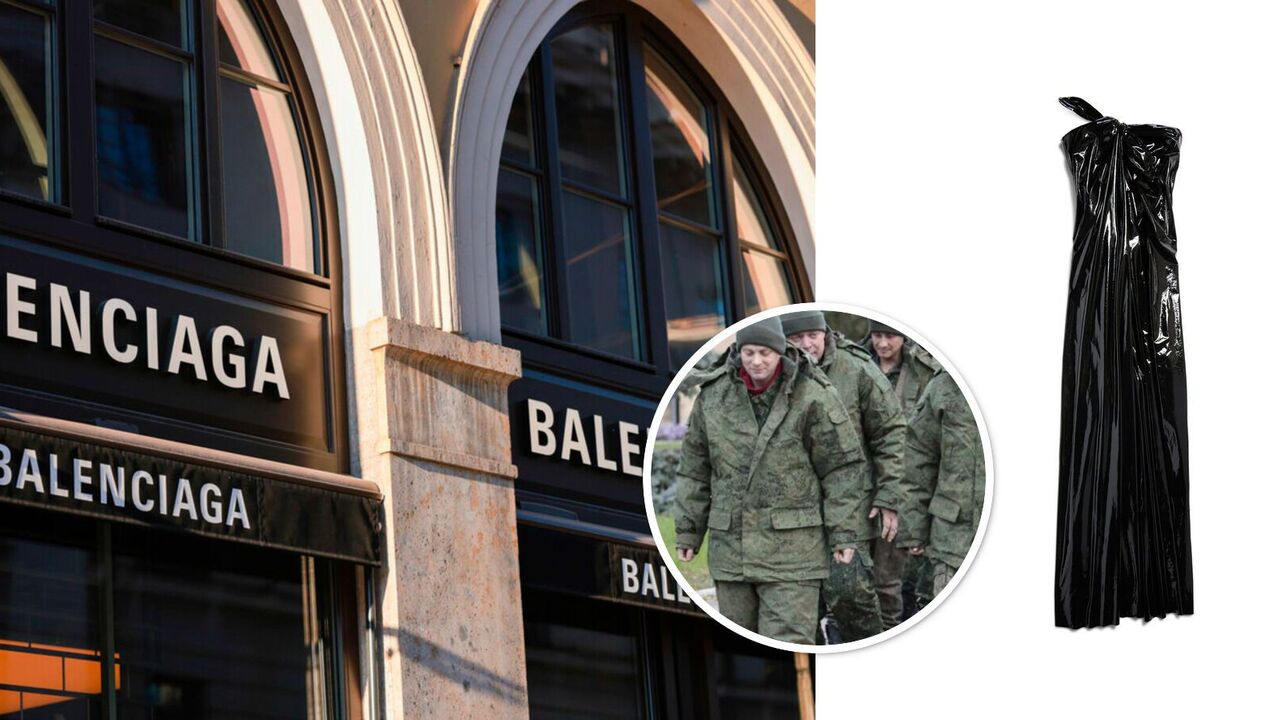 Ideal for Russians: Ukrainians staged a flash mob under the new Balenciaga dress for 6 thousand euros