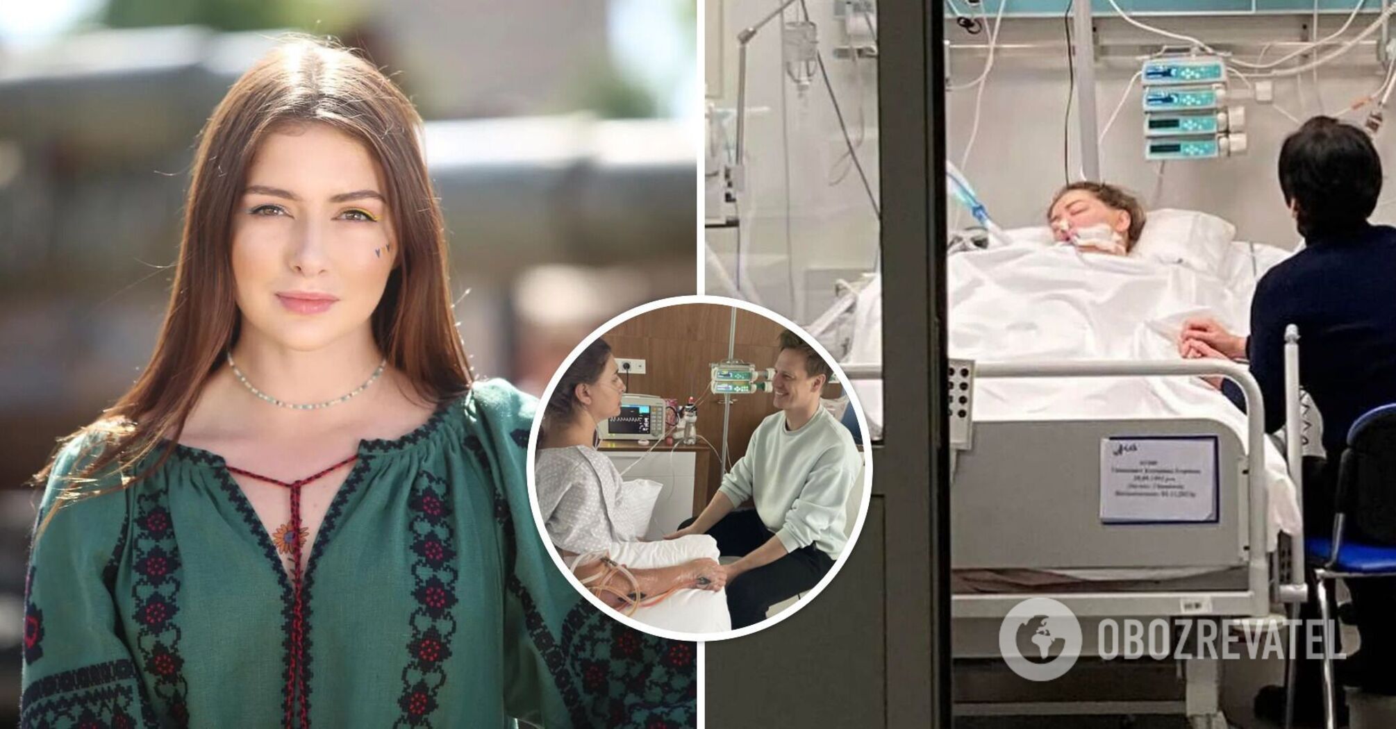 Kateryna Tyshkevych sat down for the first time after 10 days in intensive care. Photo