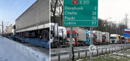 Blockade of Polish carriers in Dorohusk resumes