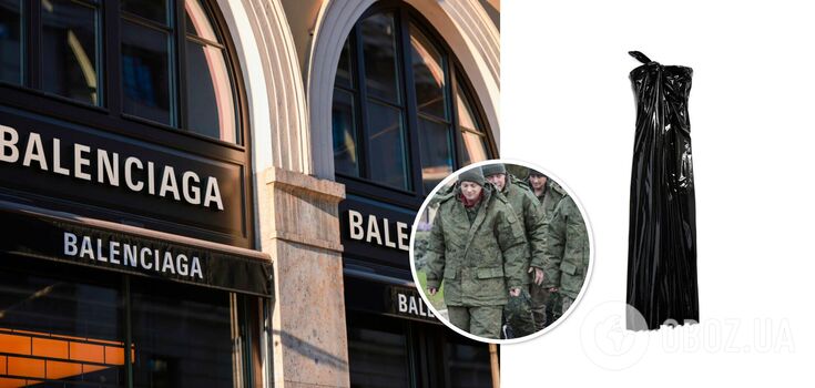 Idealna dla Rosjan: Ukraińcy zainscenizowali flash mob pod nową sukienką Balenciagi za 6 tys. euro