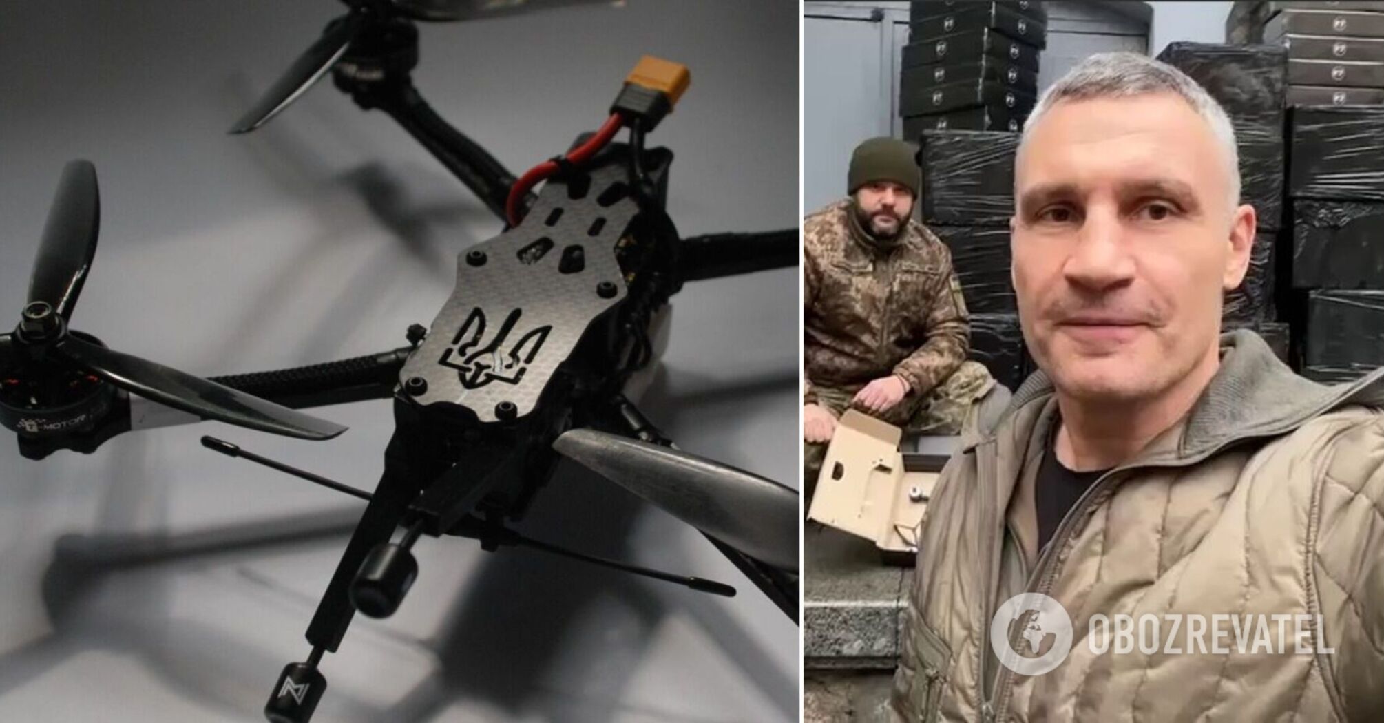 100 dronów FPV zamówionych przez mera Kijowa i jego brata przybyło do Kijowa