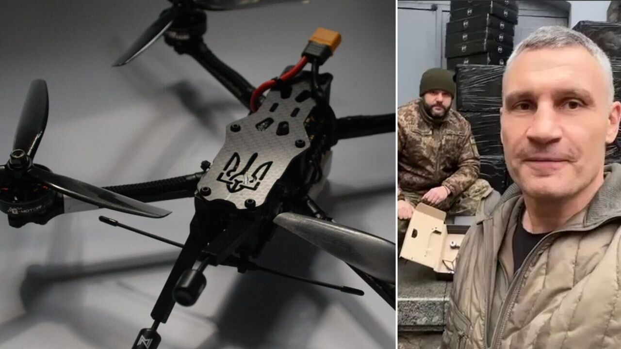 100 dronów FPV zamówionych przez mera Kijowa i jego brata przybyło do Kijowa