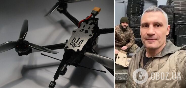 100 dronów FPV zamówionych przez mera Kijowa i jego brata przybyło do Kijowa