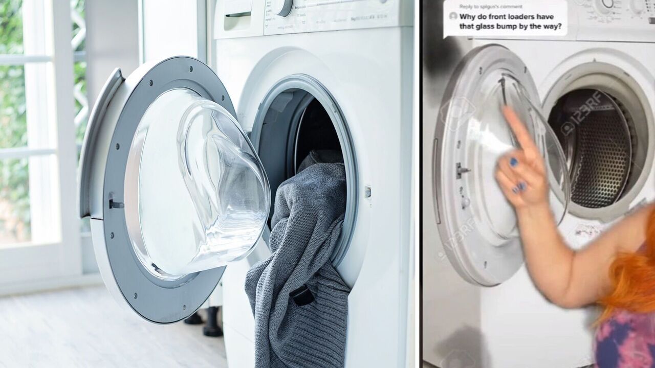 The network revealed the purpose of the bulge on the washing machine door