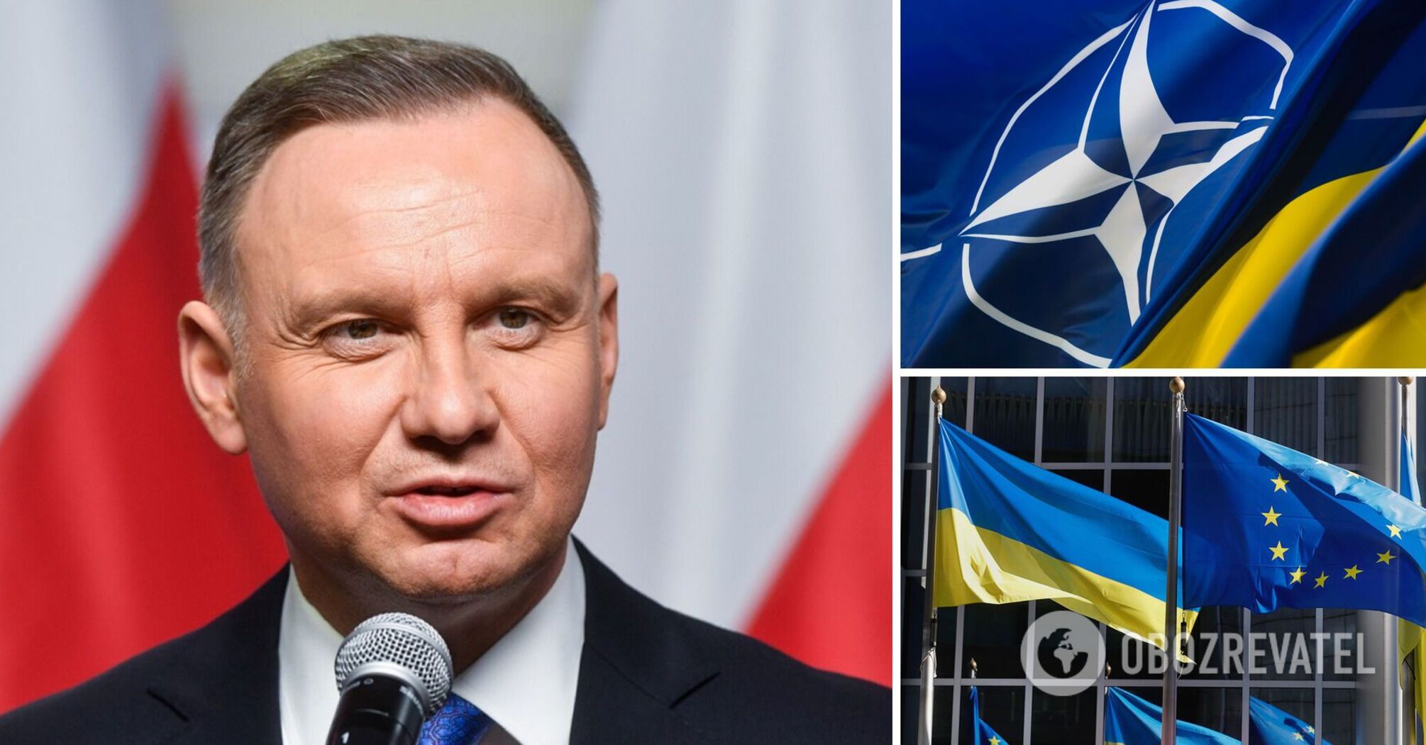 Prezydent: Członkostwo Ukrainy w UE i NATO leży w interesie narodowym Polski