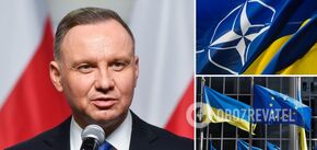 Prezydent: Członkostwo Ukrainy w UE i NATO leży w interesie narodowym Polski