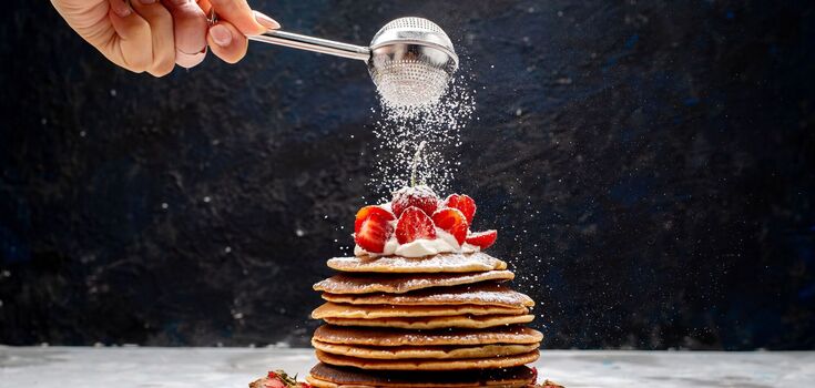 Pancakes with oatmeal flour