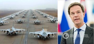 Holandia przygotowuje pierwsze 18 myśliwców F-16 do wysłania na Ukrainę: Zełenski opowiada o rozmowie z Rutte