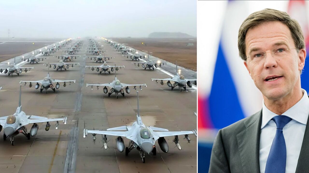 Holandia przygotowuje pierwsze 18 myśliwców F-16 do wysłania na Ukrainę: Zełenski opowiada o rozmowie z Rutte