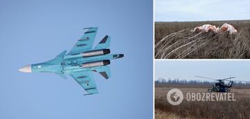 Ukraińskie Siły Zbrojne odwołały trzy rosyjskie bombowce Su-34 na południu Ukrainy. Zdjęcie