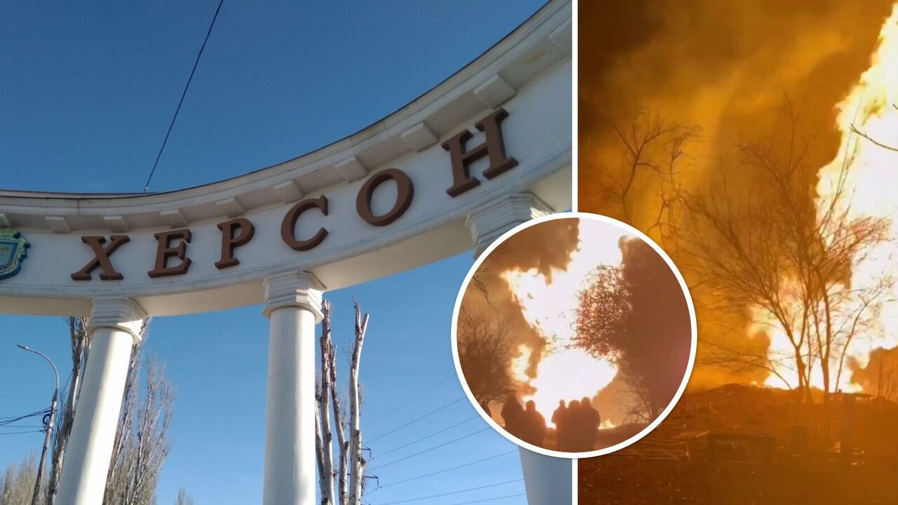 Enemy shelling of Kherson