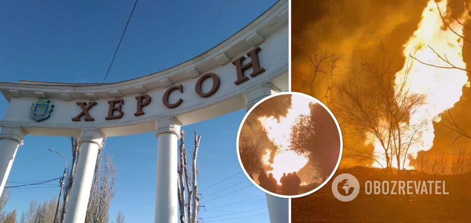 Enemy shelling of Kherson