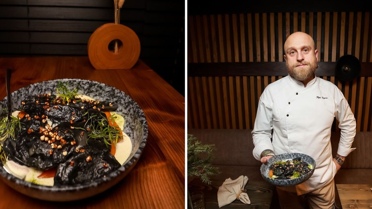 Varenyky with potatoes and yam cream: a Christmas dish from chef Yurii Didenko