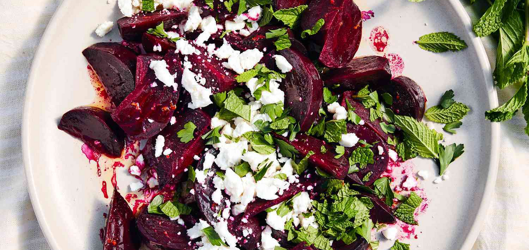 Beetroot and feta salad