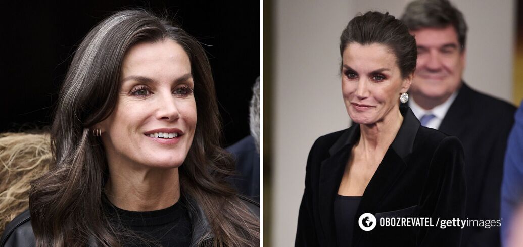 Królowa Letizia, która nie wstydzi się swoich siwych włosów, zachwyciła super stylową fryzurą. Zdjęcie