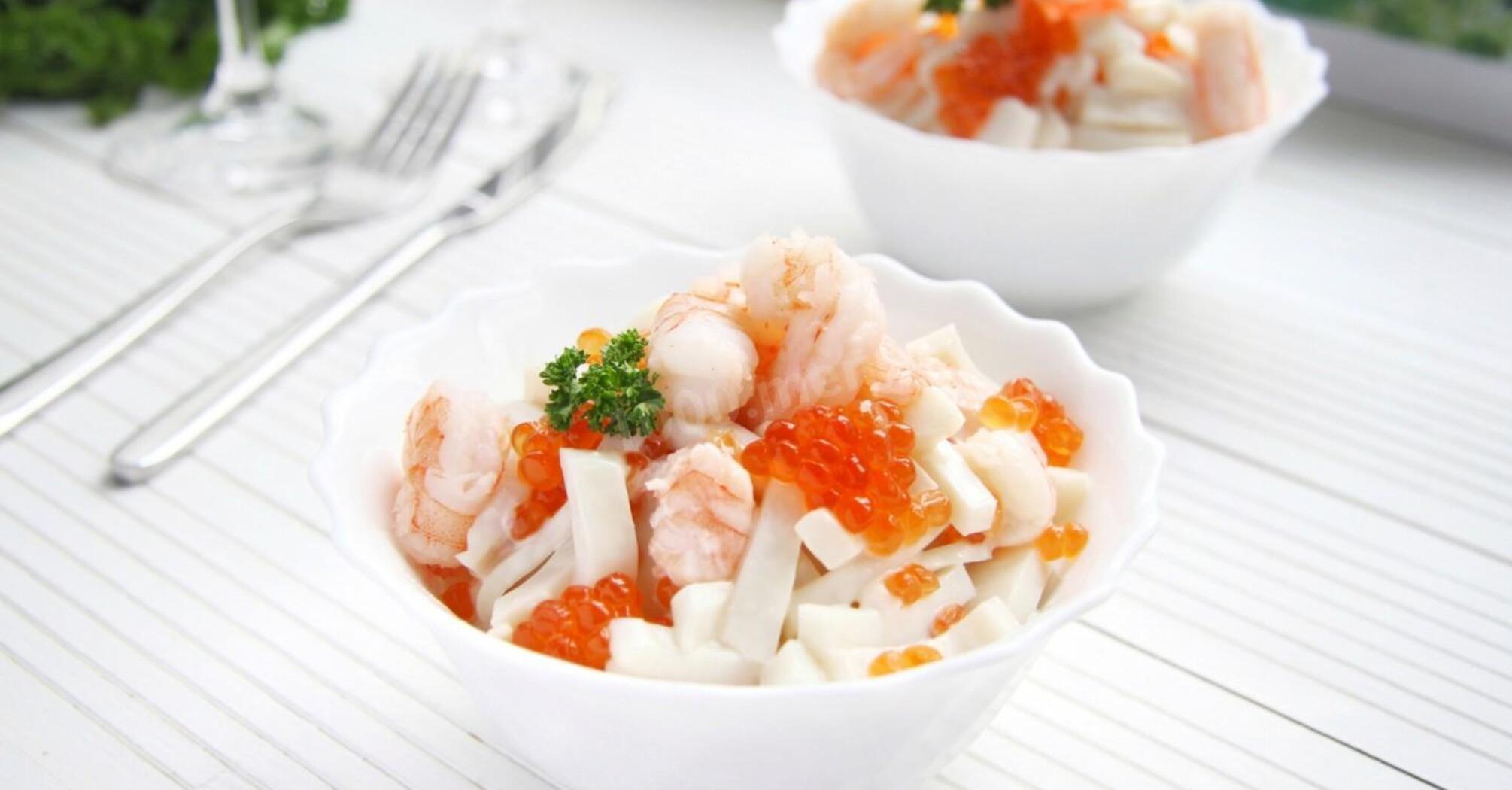 Spectacular New Year's salad with caviar and red fish: be sure to prepare for the festive table