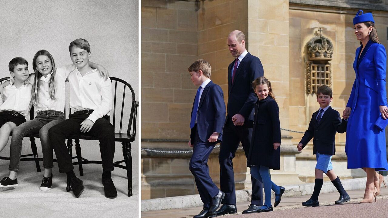 Kate Middleton and Prince William show new Christmas card with three children: why Louis is wearing shorts and George is wearing pants