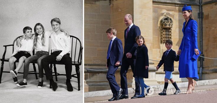 Kate Middleton and Prince William show new Christmas card with three children: why Louis is wearing shorts and George is wearing pants