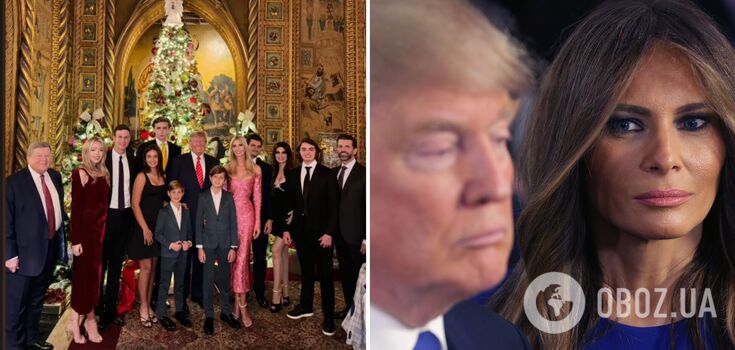 Where is Melania? Christmas photo of Trump's large family baffles netizens