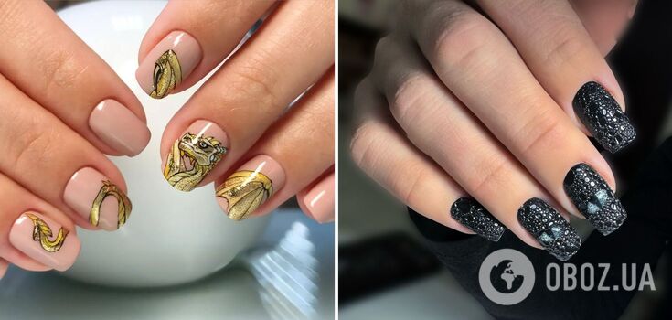 Manicure na Nowy Rok: 7 najlepszych smoczych wzorów, które będziesz chciała powtórzyć. Zdjęcie