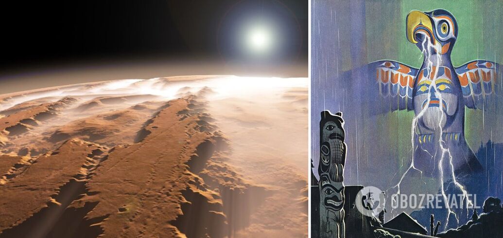 "Ślad" gigantycznego mitologicznego ptaka odkryty na Marsie: jak powstał