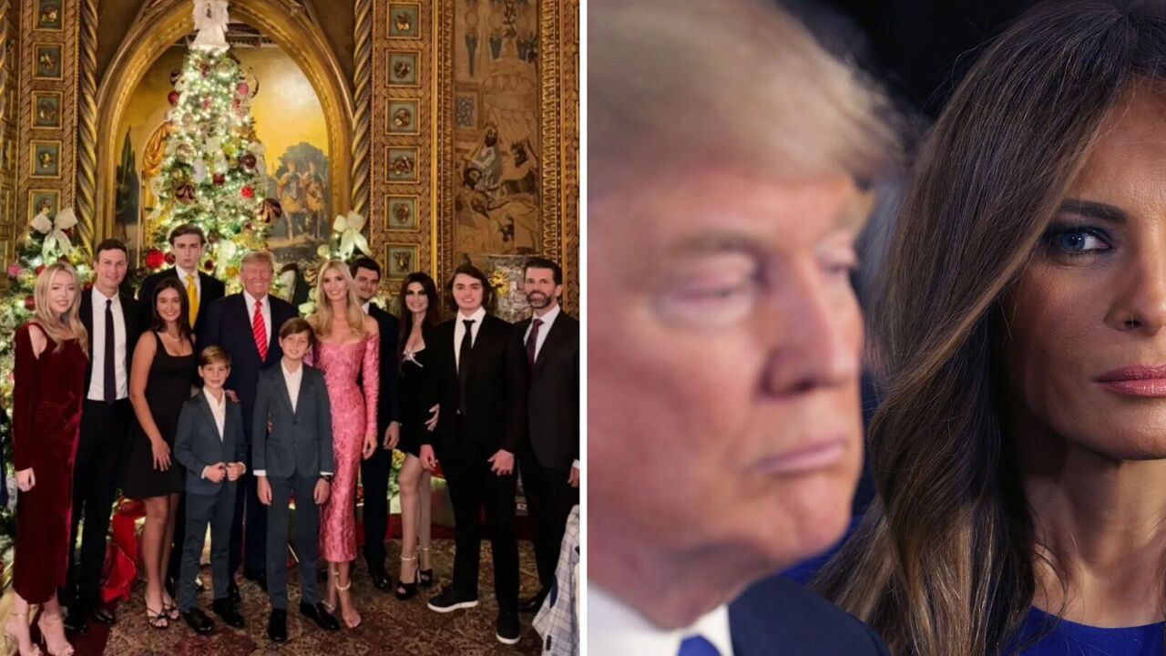 Where is Melania? Christmas photo of Trump's large family baffles netizens