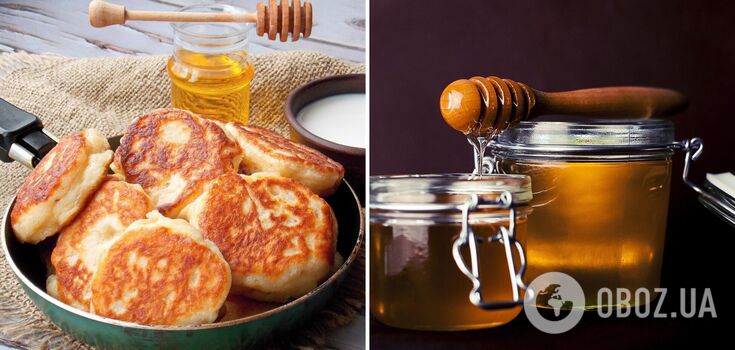 Pancakes with honey