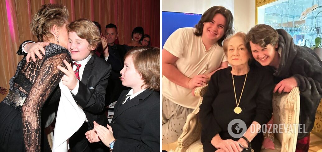 Sharon Stone pokazała swoich młodszych synów, których adoptowała ponad 16 lat temu, na rzadkich zdjęciach: aktorka długo ukrywała ich przed fanami