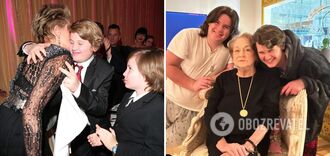 Sharon Stone showed her younger sons, whom she adopted more than 16 years ago, in rare photos: the actress hid them from fans for a long time